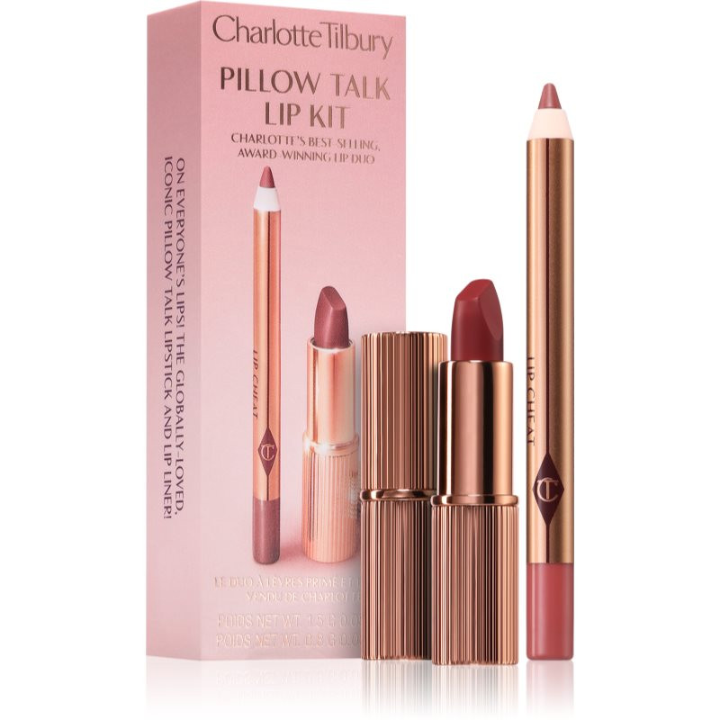 Charlotte Tilbury Pillow Talk Lip Kit lipstick and contouring lip liner shade Medium