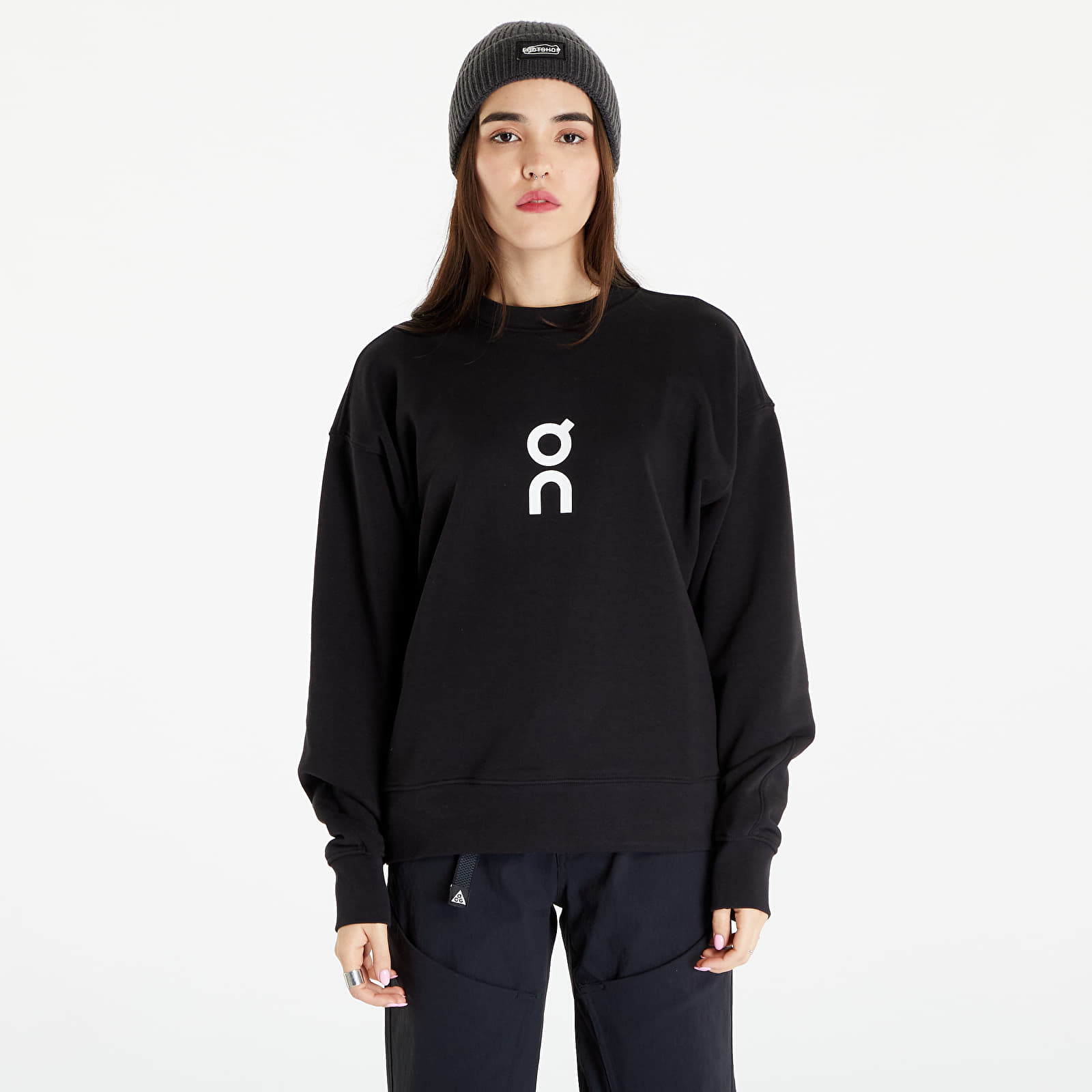 Sweatshirt On Club Crew Sweatshirt Black XS