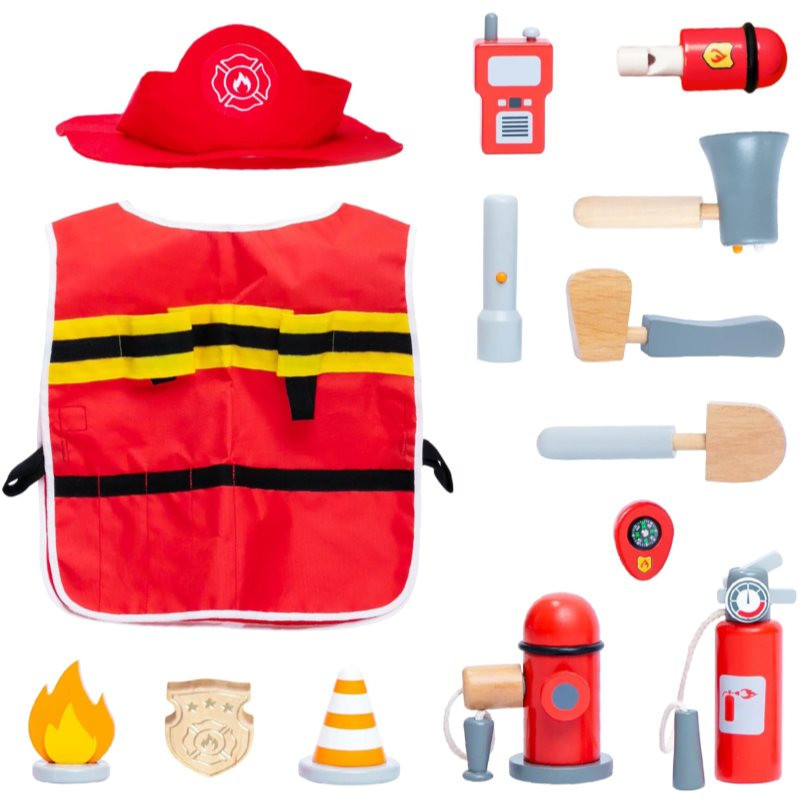 UMU® Roleplay Firefighter Set activity toy wooden