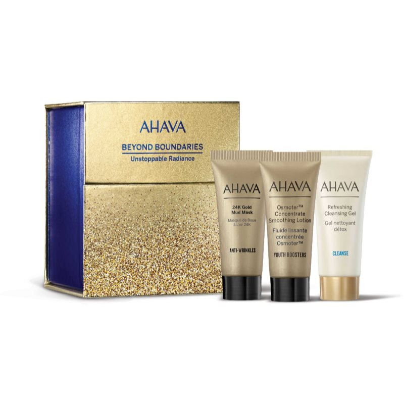 AHAVA Beyond Boundaries Unstoppable Radiance gift set with a brightening effect