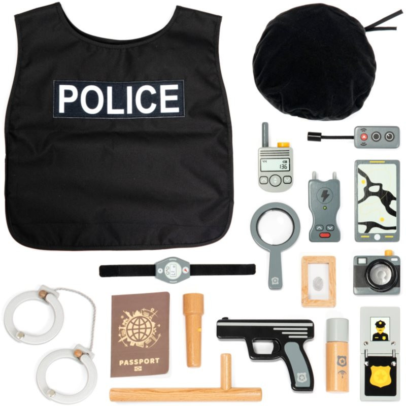 UMU® Roleplay Police Set activity toy wooden