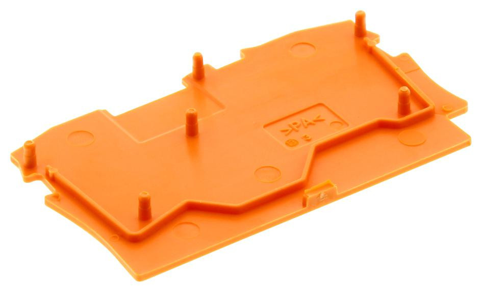 WAGO 2002-1292 End And Intermediate Plate, Orange, Pa66