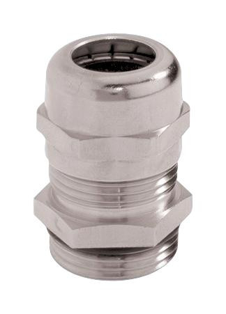 Lapp 53112010 Cable Gland, Brass, 10mm, M16, Silver