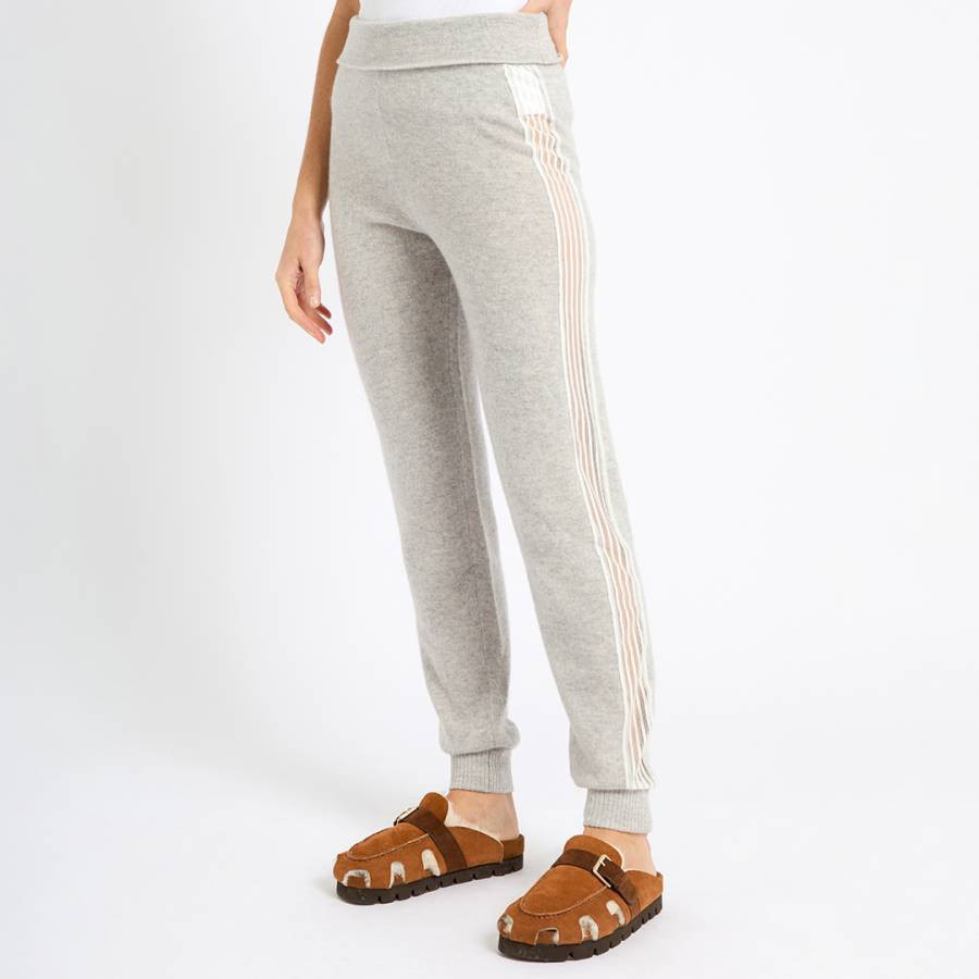 100% Cashmere Joggers Grey