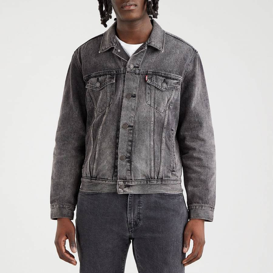 Grey Denim Trucker Jacket