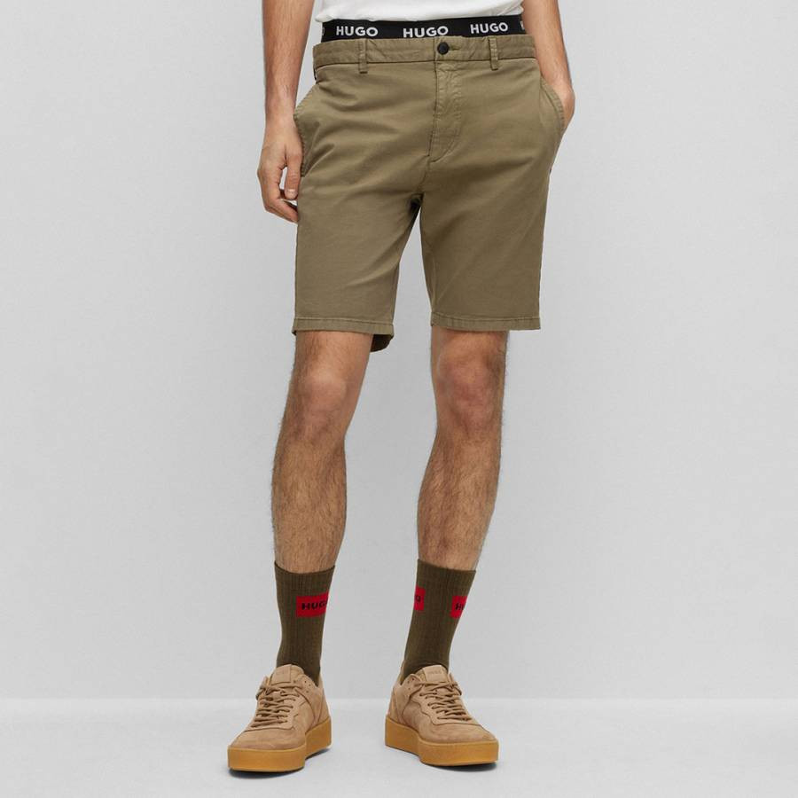 Khaki David Shorts