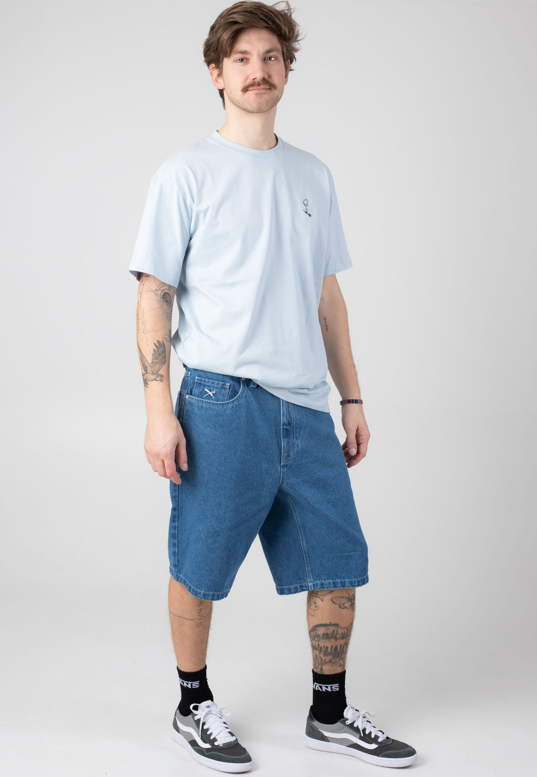 Iriedaily - Nanolo Light Blue D - Shorts - blue - W32 - Cotton