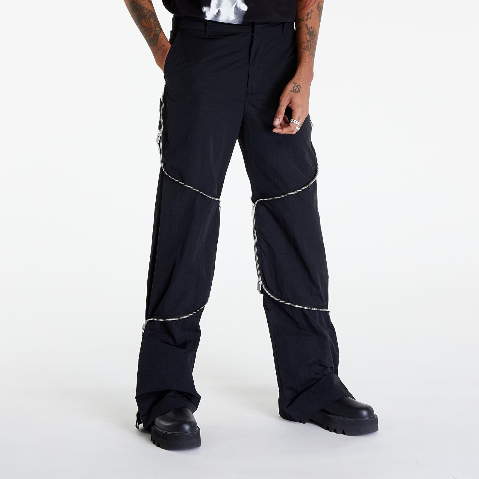 Pants HELIOT EMIL Phyllotaxis Trousers Black 50