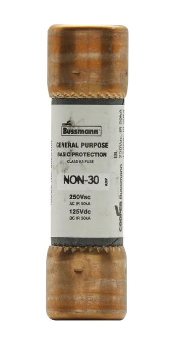 Eaton Bussmann Non-30 Fuse, 30A, 250V, One Time