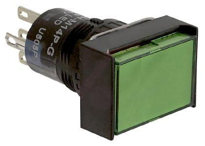 IDEC Al6H-M14P-G Switch, Industrial Pushbutton, 18X24mm