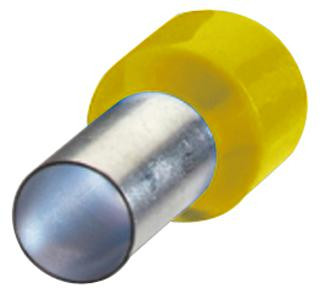 WAGO 216-321 Terminal, Ferrule, Crimp, Yellow, 24Awg/0.25mm2