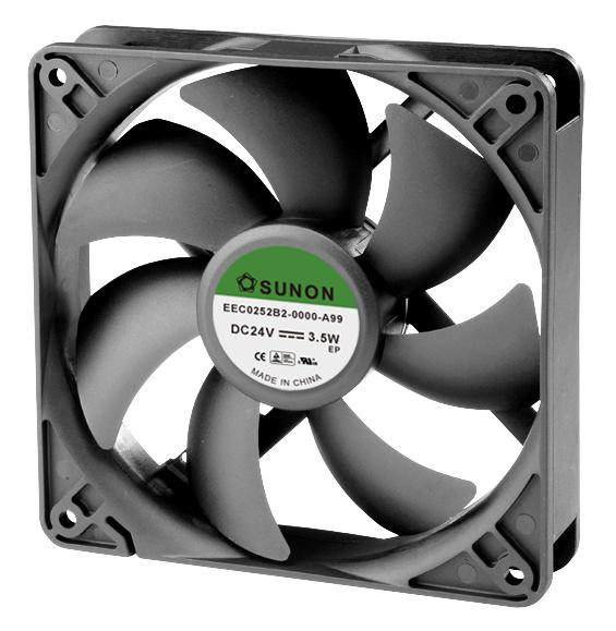 Sunon Eec0252B2-0000-A99 Fan, Standard, 120mm, 24Vdc