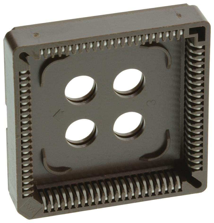 Mill-Max 940-44-084-24-000000 Plcc Socket, 84 Position, Through Hole Vertical