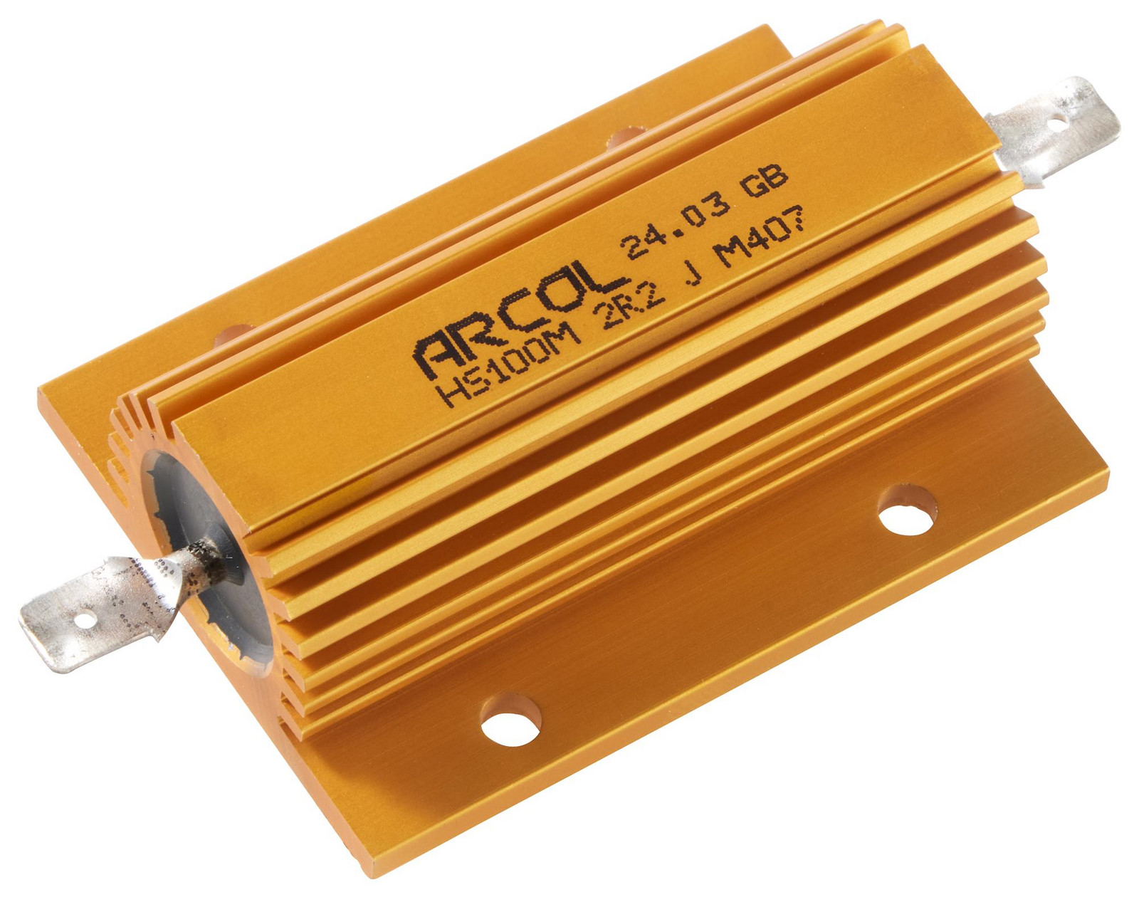 Arcol Hs100M 220R Jm407 Resistor, 220R, 100W, Wirewound, Panel