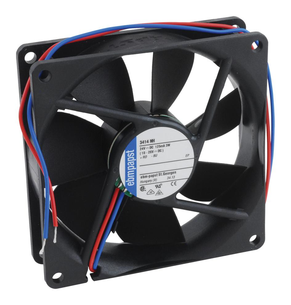 ebm-papst 3414Nh.. Axial Fan, 92mm, 24Vdc