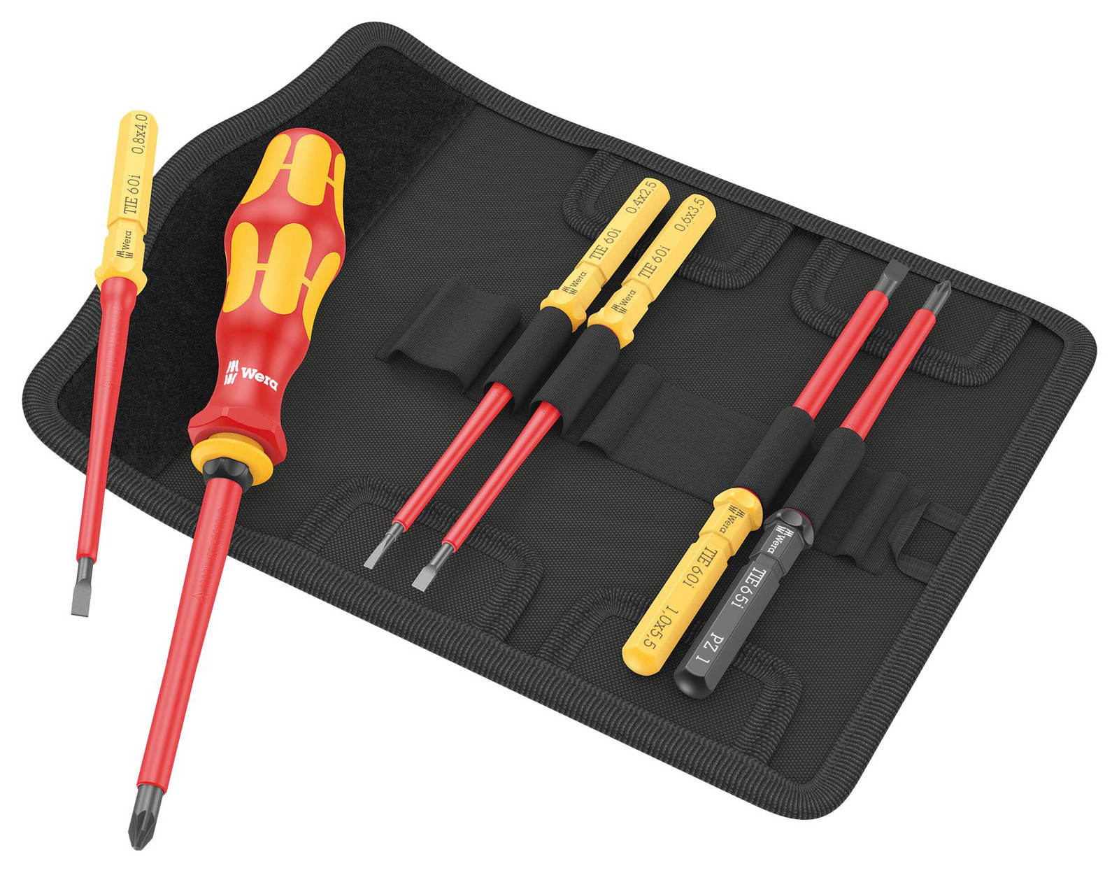 Wera K K Vde 7 Universal 2 Tie Vde Screwdriver Set, 7Pc