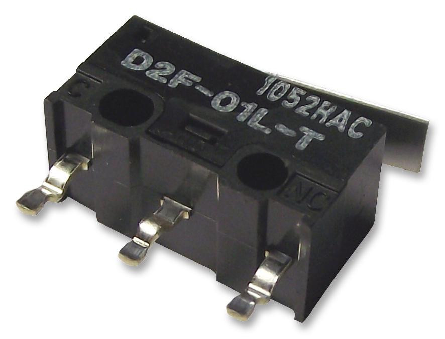 Omron Electronic Components D2F01Lt Microswitch, Hinge Lever, 0.1