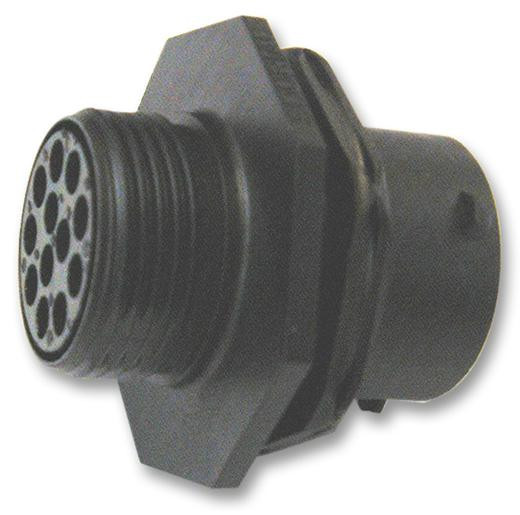 Souriau Uts7128S Circular Connector, Receptacle, 8Way, Jam Nut