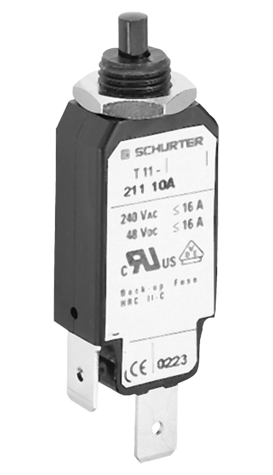 SCHURTER T11 211 0,5A Circuit Breaker, 0.5A