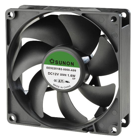 Sunon Ee92251B2-0000-A99 Fan, 92X92X25mm, 12Vdc