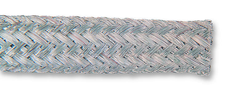 Multicomp Pro 24X10X0.2 2534P Wire Braid, Copper Tinned, 63A, 25M