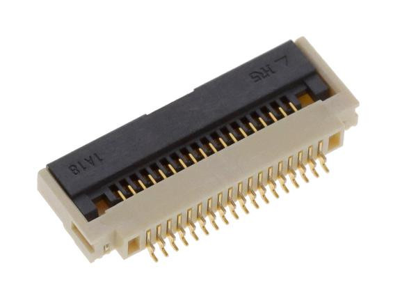 Hirose Tf31-18S-0.5Sh(800) Connector, Ffc/fpc, R/a Rcpt, 18P, 1Row/0.5mm