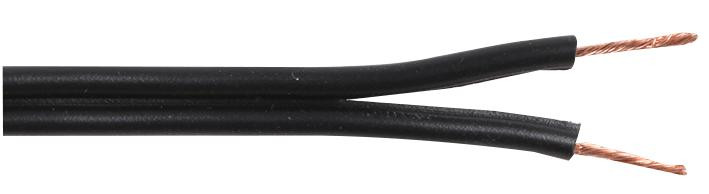 Multicomp Pro 2X463 Blk Fig 8 Cable, 2Core, 0.34mm2, Blk, 100M