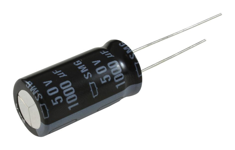 Chemi-Con Esmg500Ell102Mk25S Aluminum Electrolytic Capacitor 1000Uf, 50V, 20%, Radial