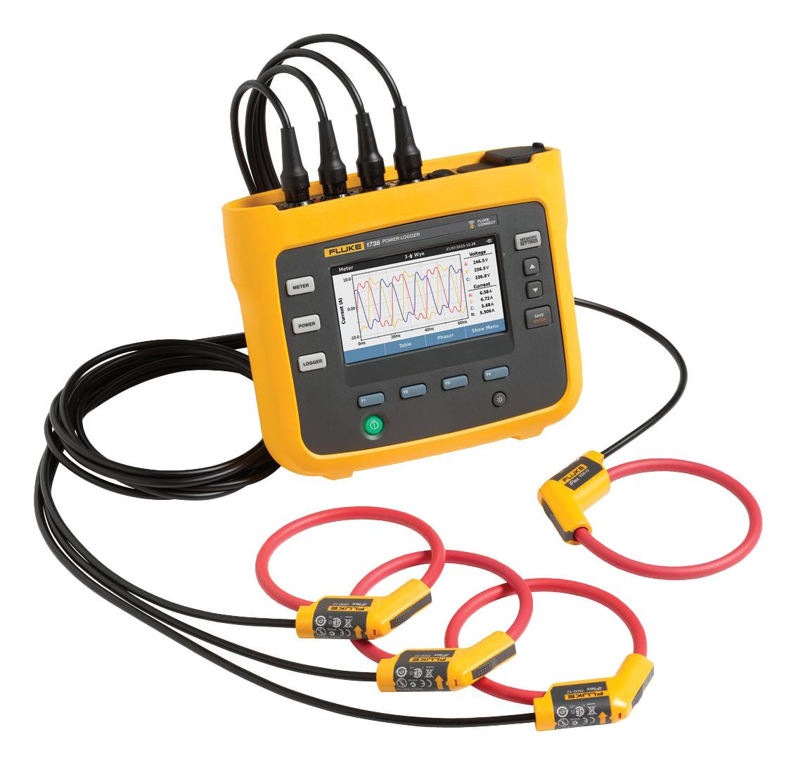 Fluke Fluke 1738/eus Promo Power Logger, Three Phase, 12Ch, Lcd