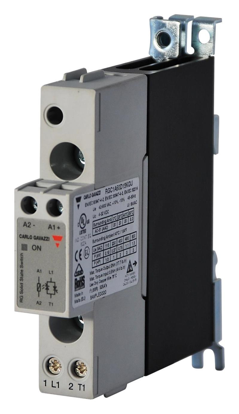 Carlo Gavazzi Rgc1A60D25Kgu Solid State Contactor, 25A, 4 To 32Vdc