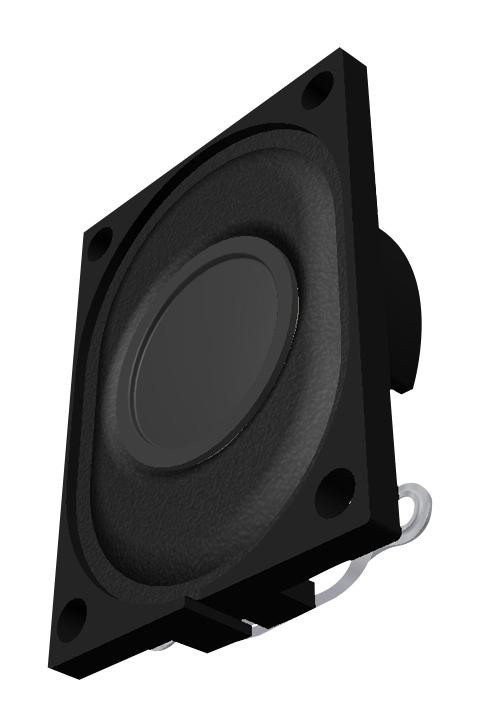 Pui Audio As02708Co-Wr-R Speaker, 0.25-20Khz, 8 Ohm, 80Dba