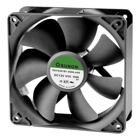 Sunon Eec0381B1-0000-A99 Fan, Standard, 120mm, 12Vdc