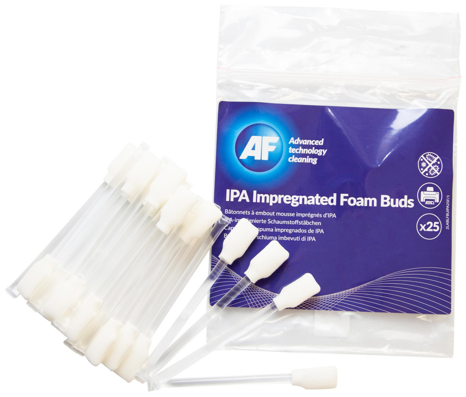 Af International Afbuipa25 Cleaning, Bud, Ipa Loaded Cotton, Pk 25