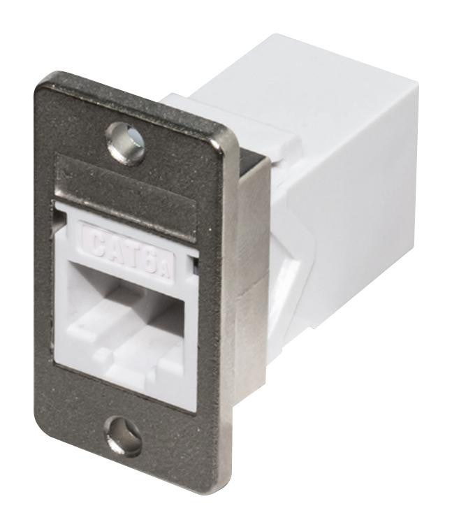 Tuk Sgack90Whpm Mod Coupler, St-Ra Rj45 Jack, Cat6/6A