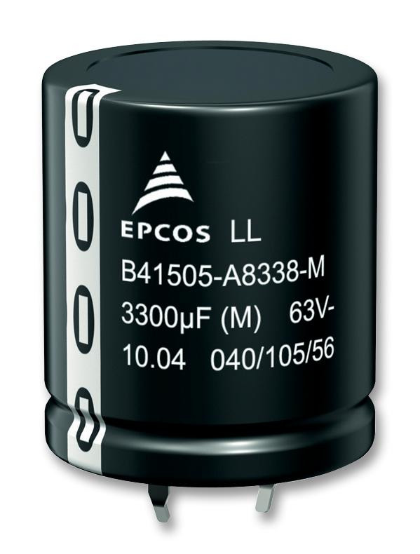 EPCOS B43501B9157M000 Capacitor, 150Îf, 400V, Alu Elec, Snap In