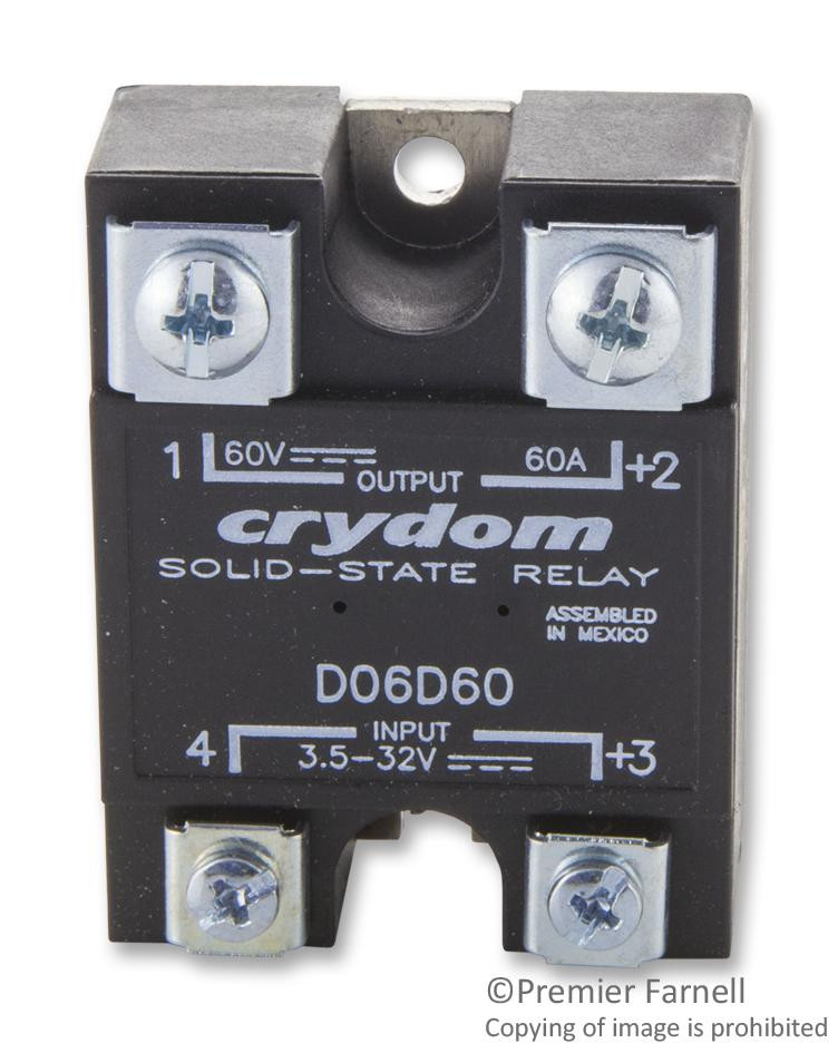 Sensata/crydom D06D60 Ssr, 60A, 60Vdc