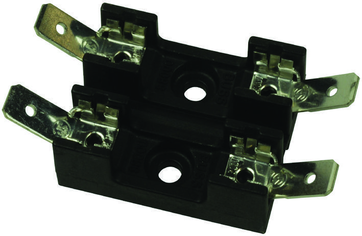 Eaton Electronics Bk/s-8202-2-R Fuse Block, 6.3 X 32mm, Bolt In Mount