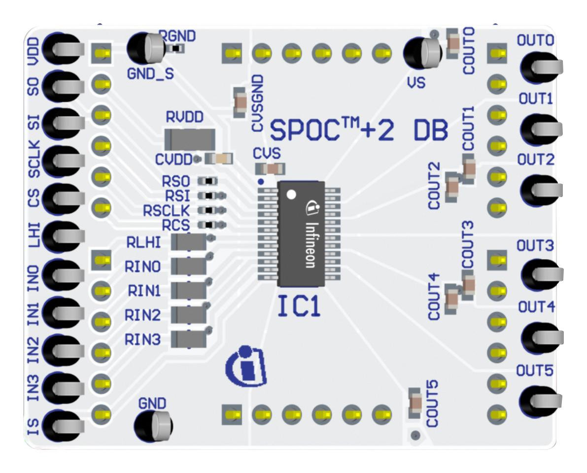 Infineon Spoc2Dbbts710404Esatobo1 Daughter Board, Power Controller