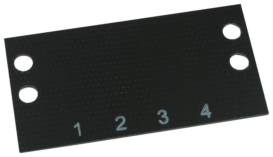 Cinch Connectivity Solutions Ms-4-140 Terminal Block Marker, 1 To 4, 9.53mm