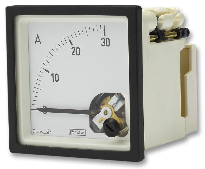 Crompton Te Connectivity E243-01A-G-Nl-Nl Meter, Din72, 30A