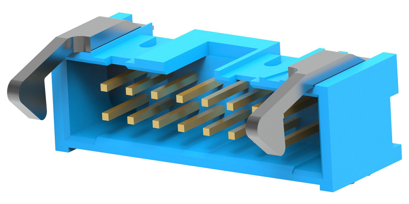 Te Connectivity 2-1761609-6 Connector, R/a Hdr, 16Pos, 2Row, 2.54mm