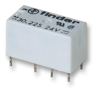 Finder Relays Relays 30.22.7.005.0010 Relay, Signal, Dpdt, 125Vac, 2A