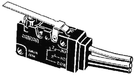 Omron Electronic Components D2Vw-5L1B-1M Microswitch, V3, Long Lever