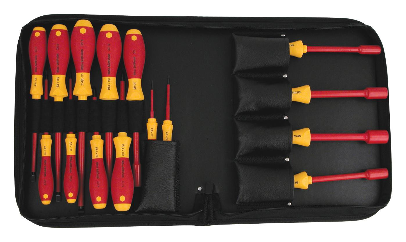 Wiha 32190 15 Piece Insulated Screwdriver & Nut Driver Set