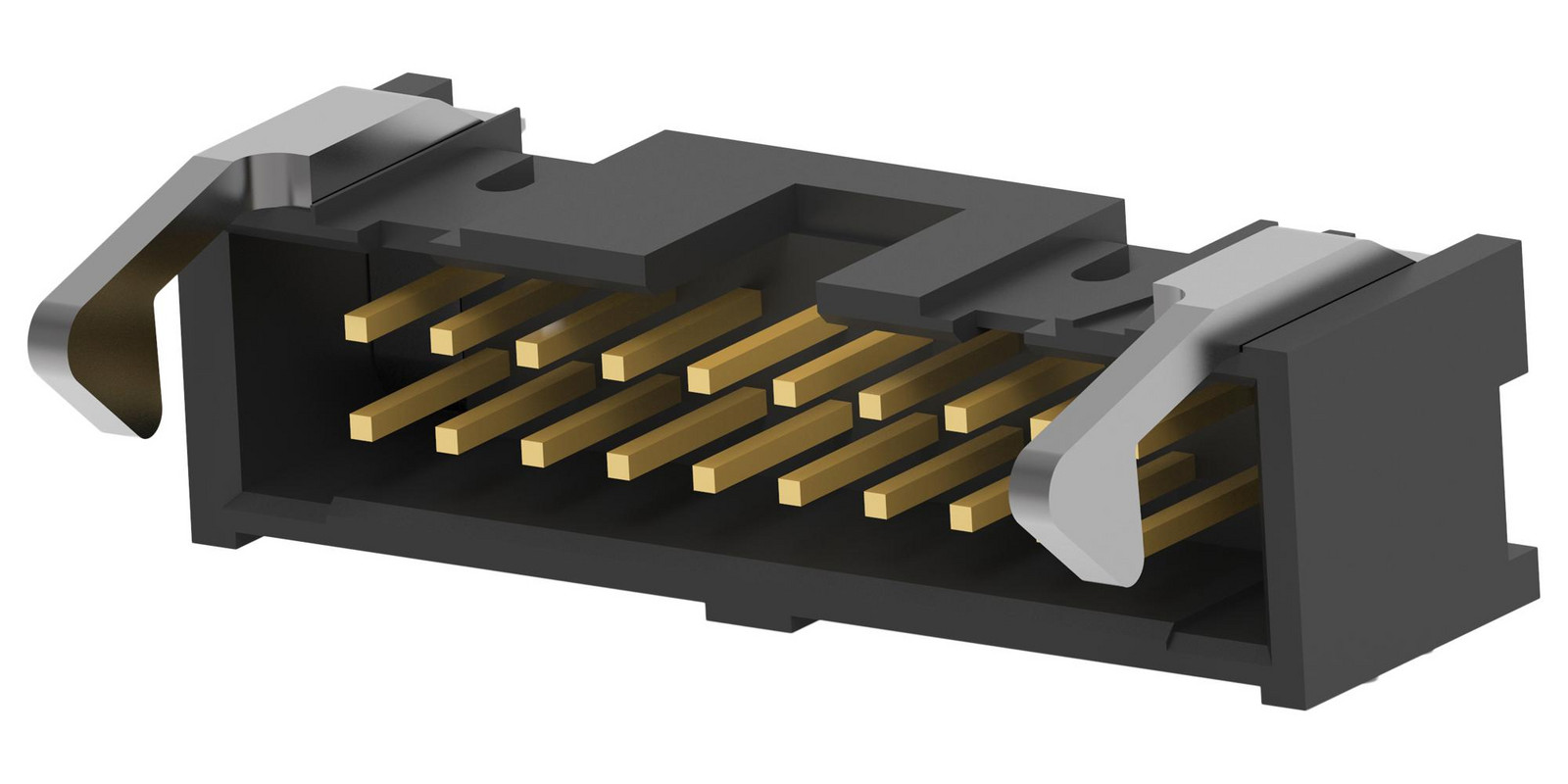 Te Connectivity 1761609-7 Connector, R/a Hdr, 20Pos, 2Row, 2.54mm