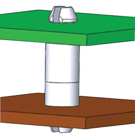 Essentra Components Dlmspm-8-01 Pcb Mini Support Post 12.7mm High, Pk40