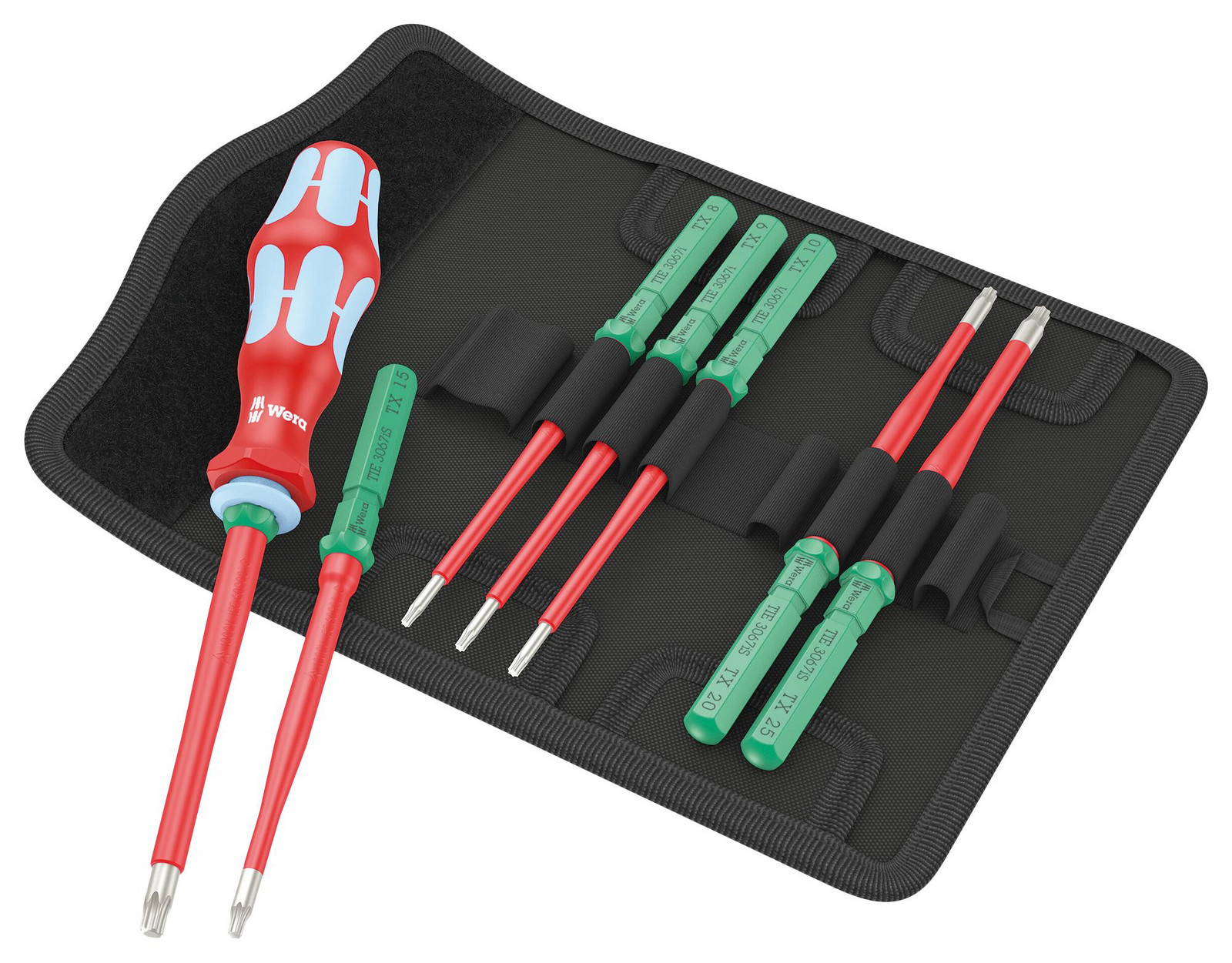 Wera K K Vde Stainless 8 Extra Slim 1 Tie Screwdriver Set, 8Pc