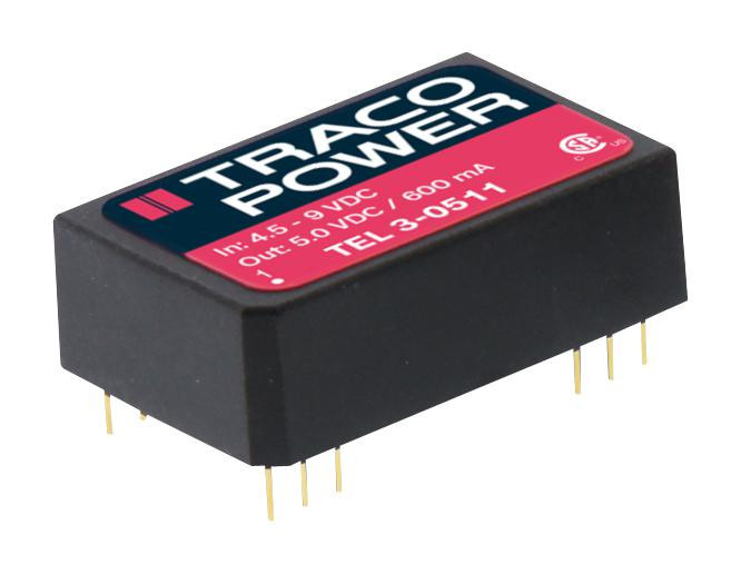 TRACO Power Tel 3-1211 Converter, Dc/dc, 3W, 5V