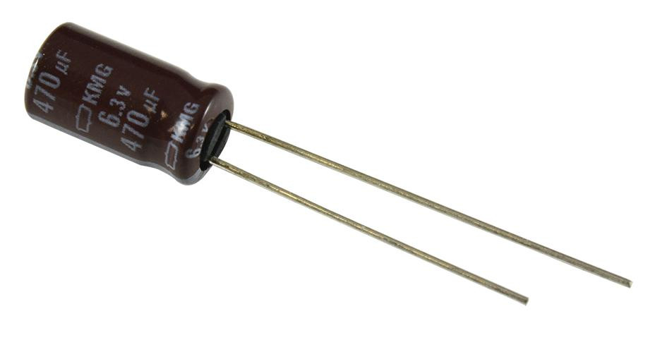 Chemi-Con Ekmg6R3Ell222Mj20S Aluminum Electrolytic Capacitor 2200Uf, 6.3V, 20%, Radial