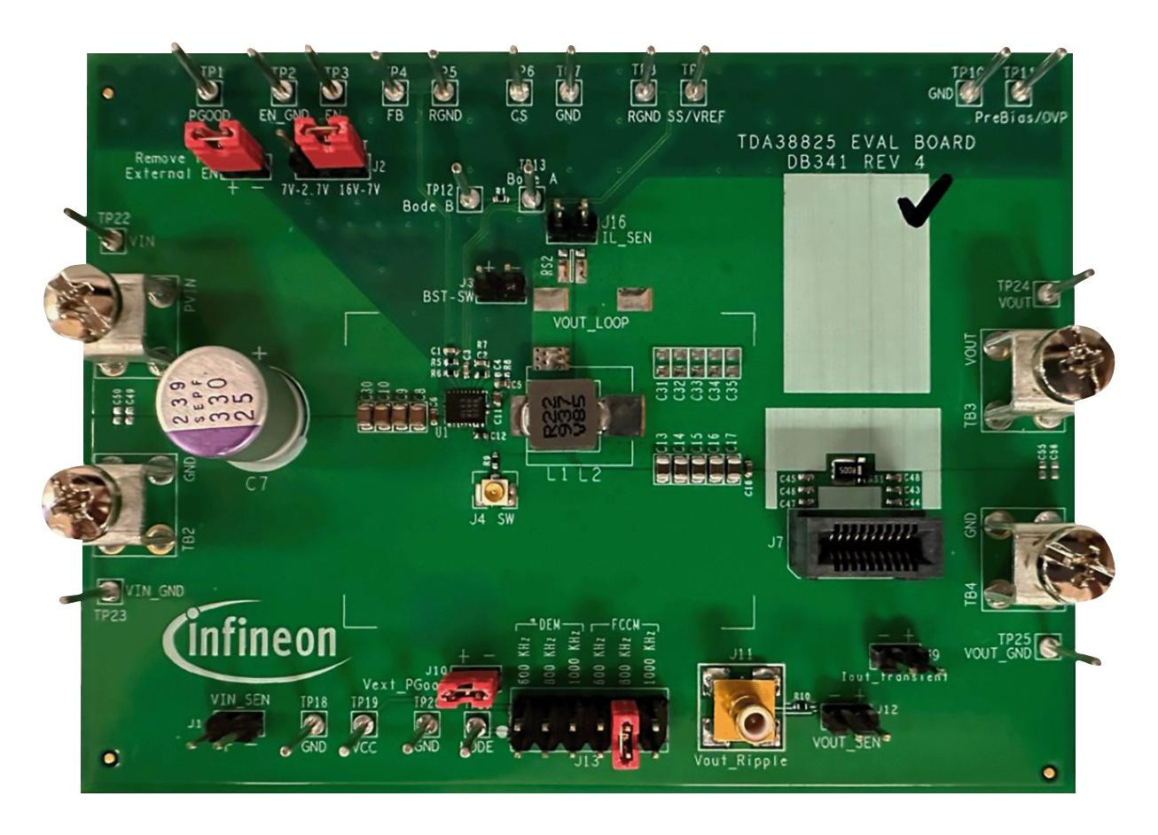 Infineon Evaltda388255Vouttobo1 Eval Board, 5Vout, Sync Buck Regulator